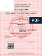 Racumin 0.75 TP. Certificate (ED 2021)