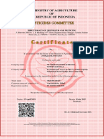 The Ministry of Agriculture OF The Republic of Indonesia: Directorate of Fertilizer and Pesticide