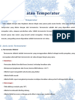 Pengertian Suhu dan Jenis-Jenis Termometer