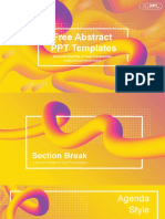 Abstract Gradients Waves PowerPoint Templates