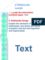 ICT and Multimedia Fundamentals: 1.: Text
