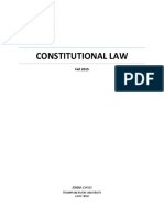 Constitutional Law: Fall 2015