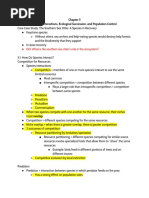 5 Species Interactions, Ecological Succession, Population Control