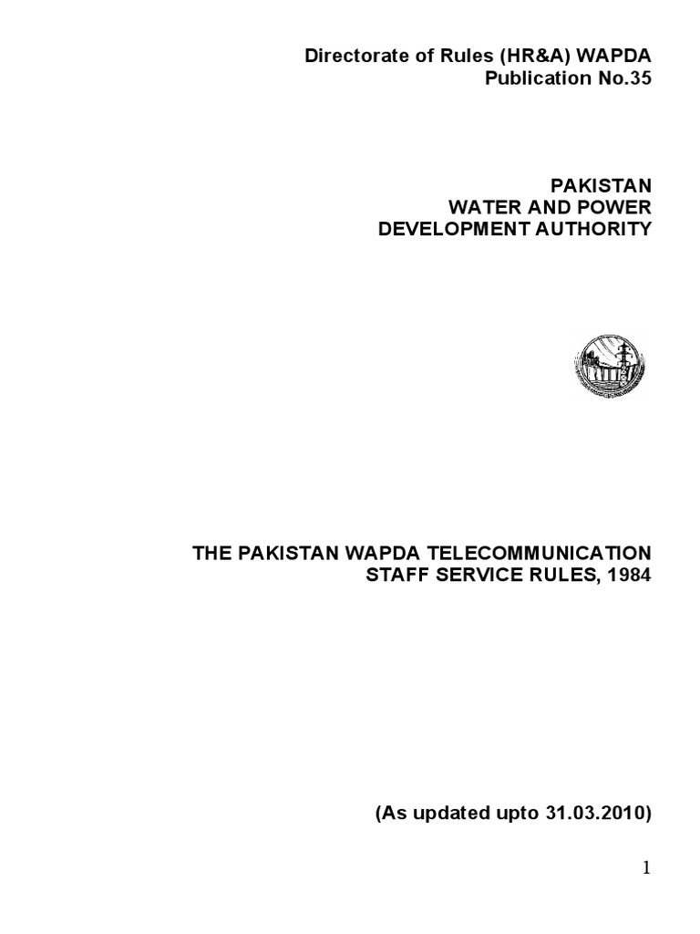 WAPDA Telecommunication | PDF | Engineer | Probation