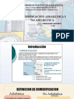 Humidificacion Adiabatica y No Adiabatica