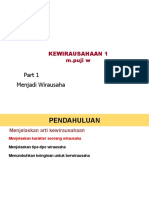 Menjadi Wirausaha: Kewirausahaan 1 M.puji W