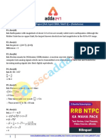 RRB NTPC Paper (3rd April 2016, Shift 1) - (Solutions) : WWW - Careerpower.in