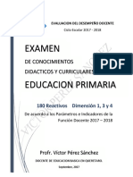 Examen Educacion Primaria Edd2017