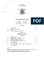 Crown Minerals Act summary