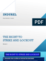 Indurel Module 5 The Right To Strike and Lockout