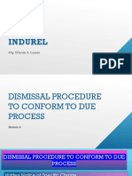 Indurel Module 6 Dismissal Procedure To Conform To Due Process