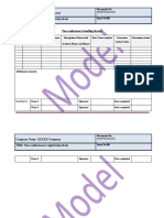 Form For Non Confermance Registration