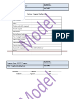 Form For Compliant Handling of The Product
