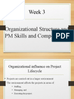 Week 3: Organizational Structure and PM Skills and Competencies