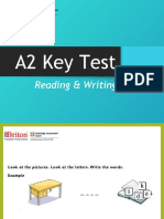 A2 Key Test: Reading & Writing