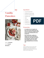 Strawberry Vanilla Pancakes: Ingredients