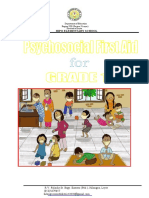 GRADE 1 Psychosocial Test