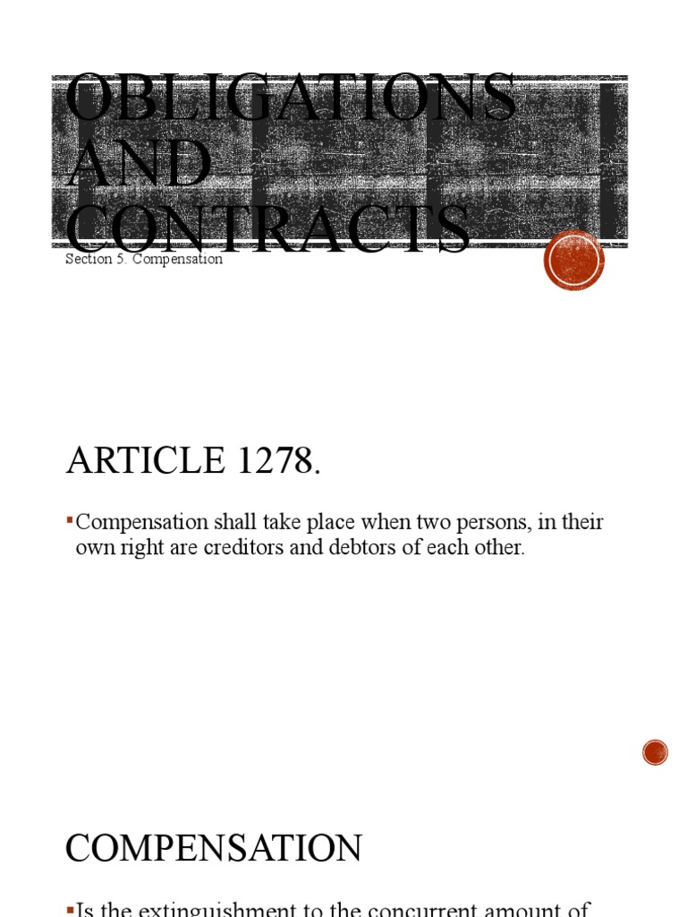 Understanding Compensation in Contracts | PDF