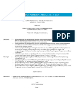 PP 22-2004 Tentang Pengelolaan Dan Investasi Dana Program JAMSOSTEK