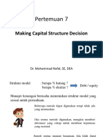 Materi 7 - Making Capital Structure Decision