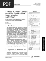 An1910 3-Phase Ac Motor Control With V-HZ Speed Closed Loop Using The Dsp56f80