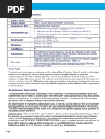 Assessment 3 Information: Subject Code: Subject Name: Assessment Title