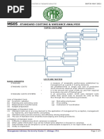 MS 8904 - Standard Costing Variance Analysis