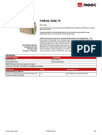 Paroc Ros 70: Product Datasheet