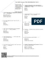 677 - Esl A2 Level MCQ Test With Answers Pre Intermediate Test 1