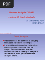 2. Static Analysis