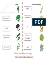 Relacionar Con La Imagen Hortaliza Verduras y Tuberculos 1