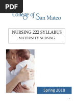 Nursing 222 Syllabus: Spring 2018