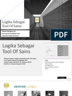 Logika Sebagai Tool of Sains