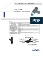 Siemens Ethanol Compatible Injector Datasheet 855-646HS