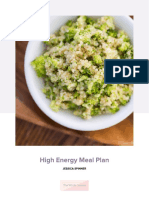 High Energy Meal Plan