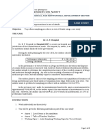 Applying sampling procedures in test of details