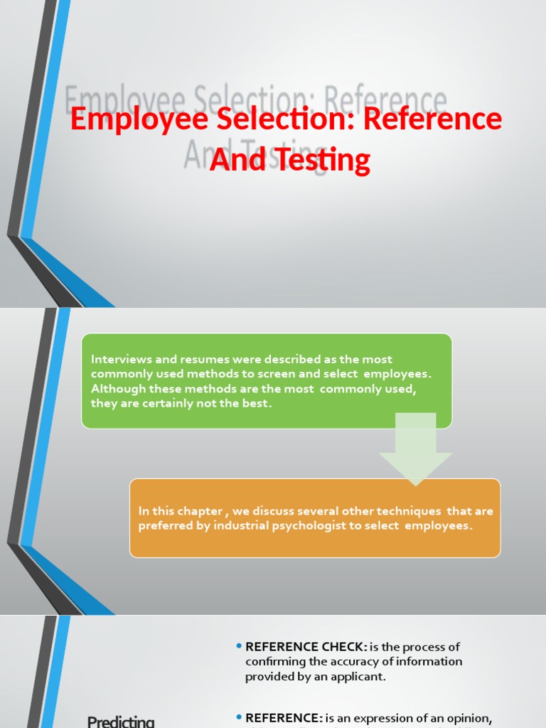 References and Testing | PDF | Résumé | Human Nature