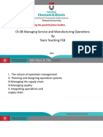 Ch.08 Managing Service and Manufacturing Operations by Team Teaching FEB