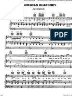 Queen - Bohemian - Rhapsody Partitura