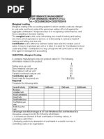 Performance Management Tutor: Bremang Henry (Fayol) Tel: +233243583352/+233207832918 Marginal Costing