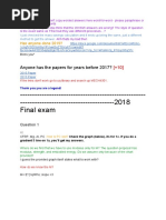 MECH3301 Final Exam