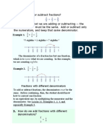 How Do We Add or Subtract Fractions