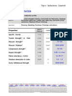 Data Sheet For Tipwood Material