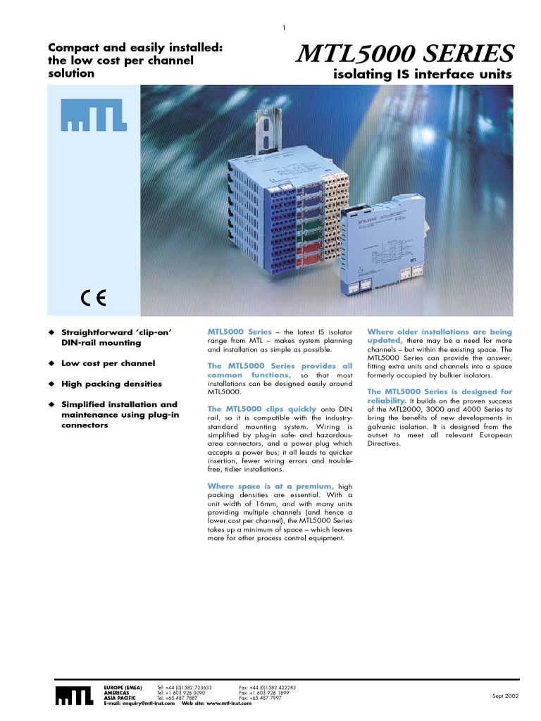 Mtl5000 Series: Compact and Easily Installed: The Low Cost Per Channel ...