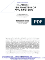 Stress Analysis of Piping Systems