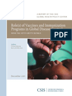 Role(s) of Vaccines and Immunization Programs in Global Disease Control