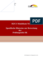 B2 C1 Modellsatz Nr 4 Spezifische Hinwei