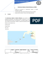 Template: I. Lesson Title Autonomous Region in Muslim Mindanao or ARMM II. Learning Objectives