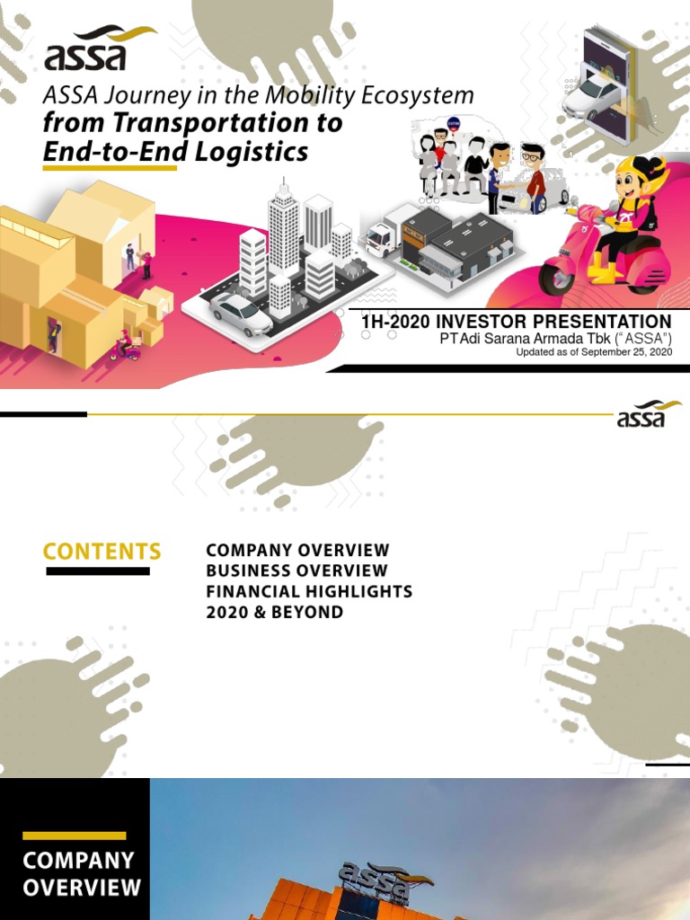 ASSA 2020 Investor Presentation Overview | PDF | Dividend | E Commerce