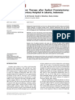 Profile of Radiation Therapy After Radical Prostatectomy: Experience in A Tertiary Hospital in Jakarta, Indonesia